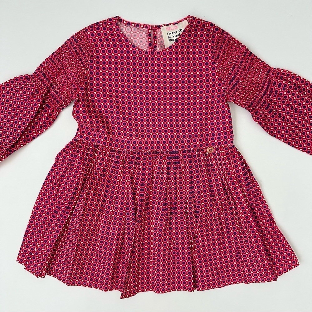 Mim-Pi Toddler Girl Long Sleeve Dress Size 104/4